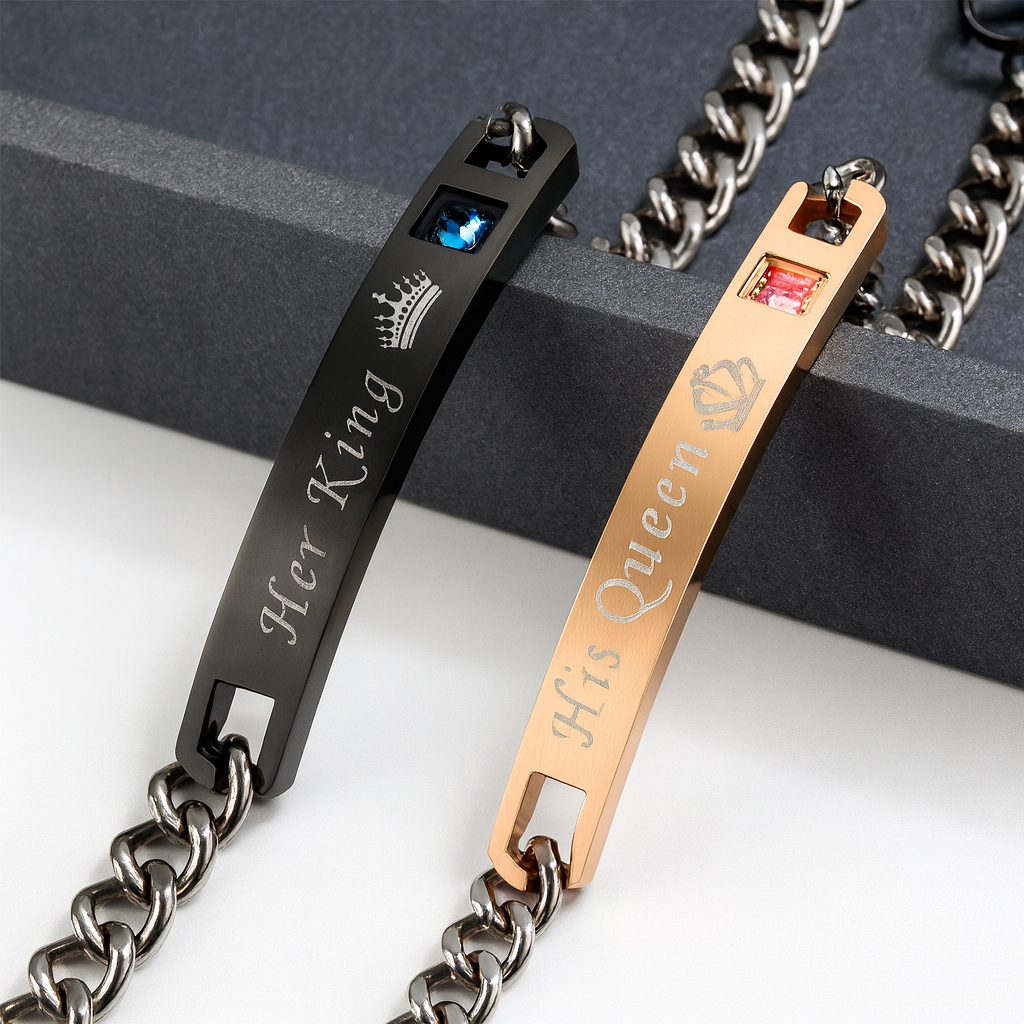 King & Queen Couple Bracelets