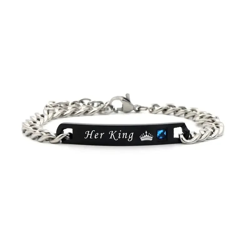 King & Queen Couple Bracelets