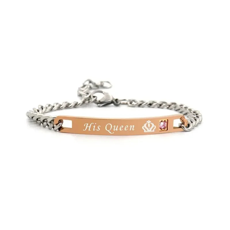 King & Queen Couple Bracelets