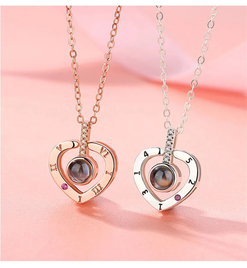 100 Languages Love Projection Necklace
