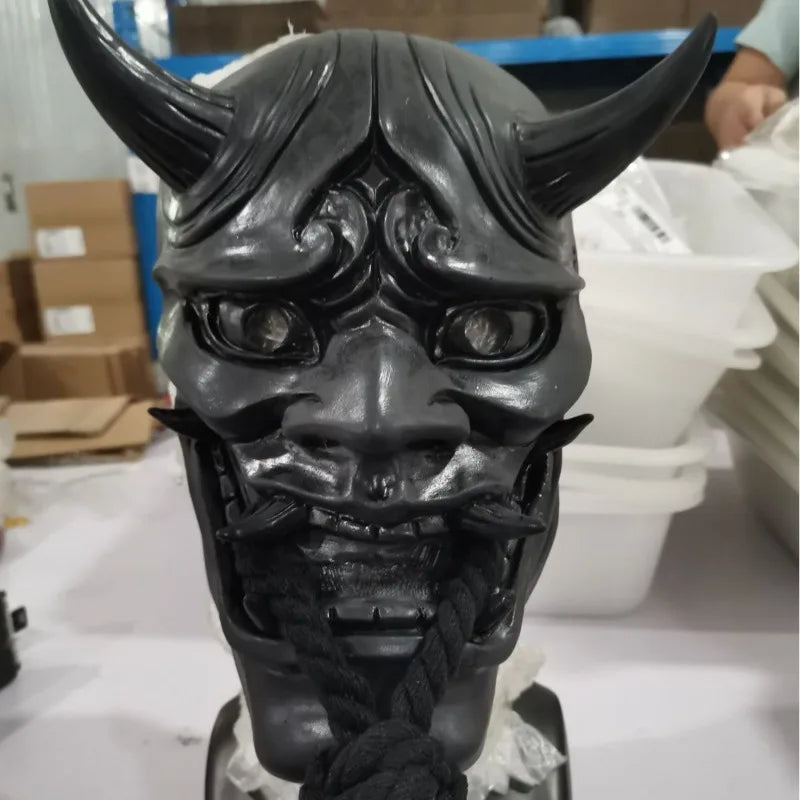 Halloween  Hannya  Mask - Japanese  Traditional  Anime  Shirakinin  Ririchiyo  Ghost  Face  Cosplay  Prop with Elastic Band