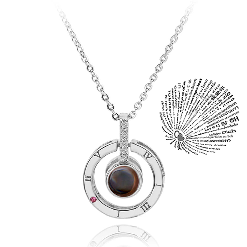 100 Languages Love Projection Necklace