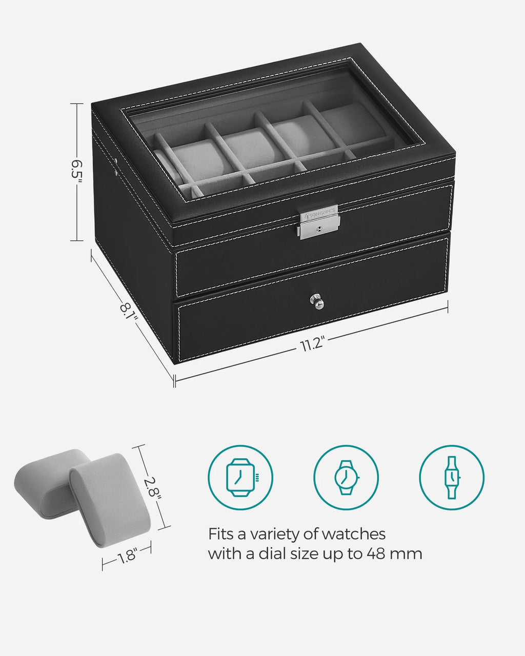 Legacy Leather Watch Box Case