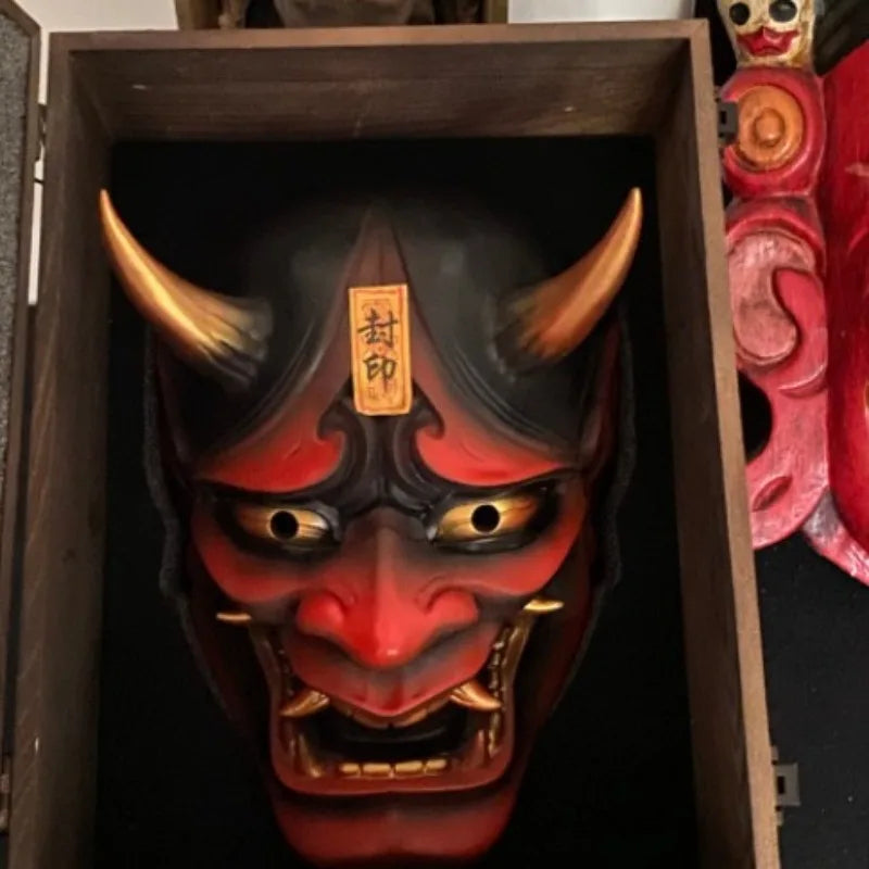 Halloween  Hannya  Mask - Japanese  Traditional  Anime  Shirakinin  Ririchiyo  Ghost  Face  Cosplay  Prop with Elastic Band