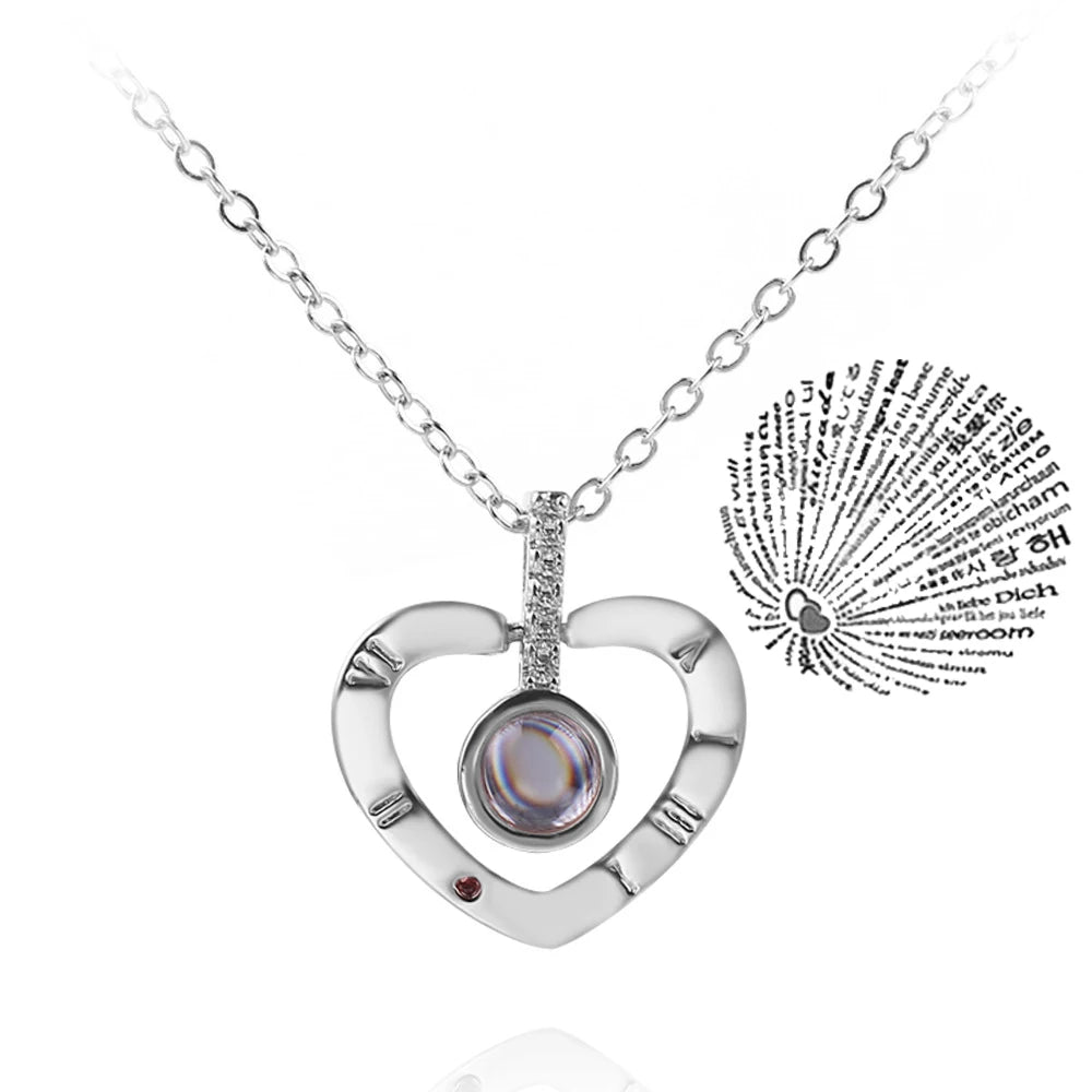 100 Languages Love Projection Necklace