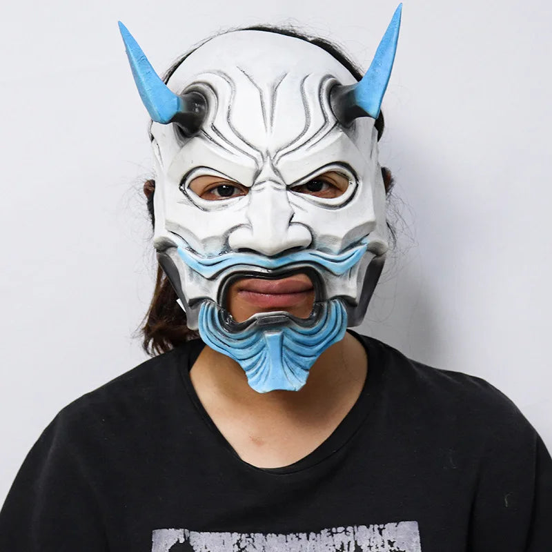 Halloween  Hannya  Mask - Japanese  Traditional  Anime  Shirakinin  Ririchiyo  Ghost  Face  Cosplay  Prop with Elastic Band
