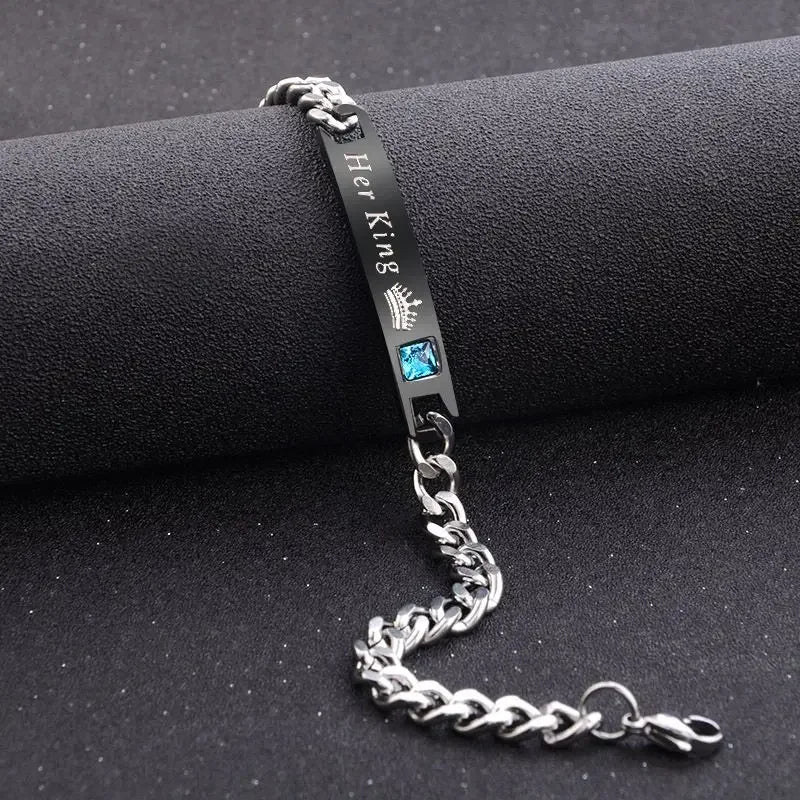 King & Queen Couple Bracelets