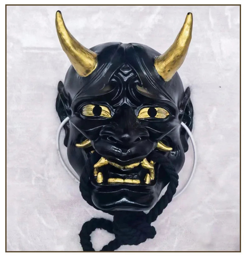 Halloween  Hannya  Mask - Japanese  Traditional  Anime  Shirakinin  Ririchiyo  Ghost  Face  Cosplay  Prop with Elastic Band