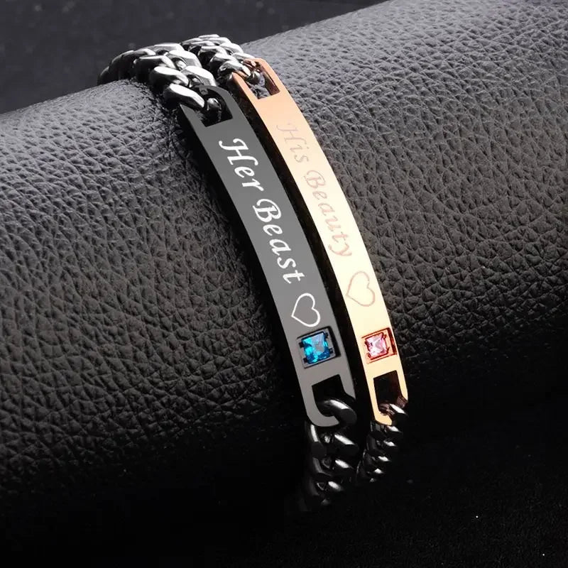 King & Queen Couple Bracelets