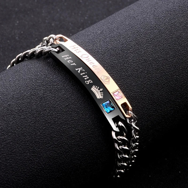 King & Queen Couple Bracelets